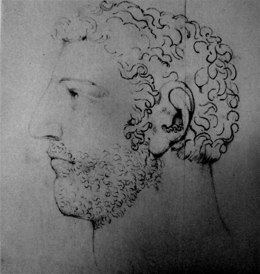 William Blake - Richard Coer de Lion, Butlin 729 c 1819 178x163mm - Joseph Holland - Los Angeles, California