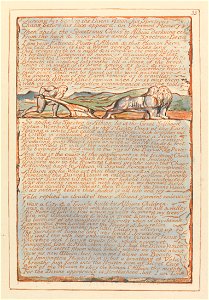 William Blake - Jerusalem, Plate 33, Turning his back to the Divine Vision.... - Google Art Project
