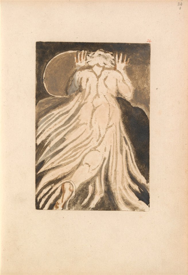 William Blake - The First Book of Urizen, Plate 28 (Bentley 27) - Google Art Project