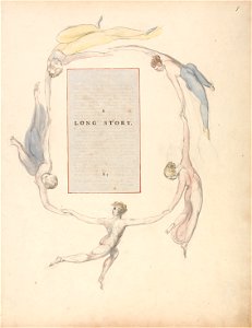 William Blake - The Poems of Thomas Gray, Design 23, A Long Story. - Google Art Project
