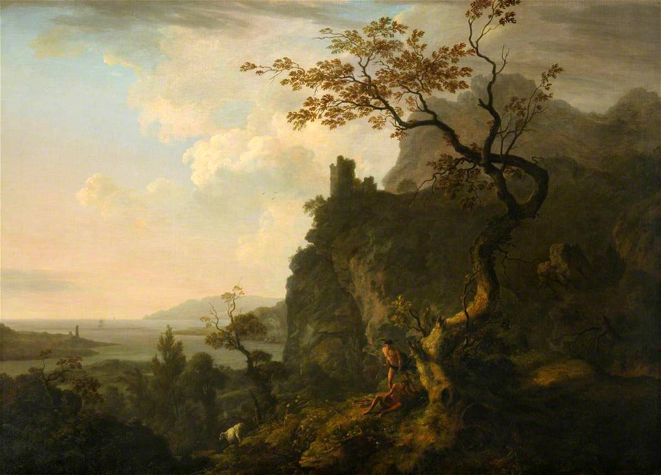 William Ashford (1746-1824) - An Evening Landscape with Mercury and Argus - 207790 - National Trust