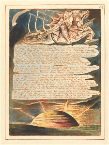 William Blake - Jerusalem, Plate 39, By Satans Watch-fiends.... - Google Art Project