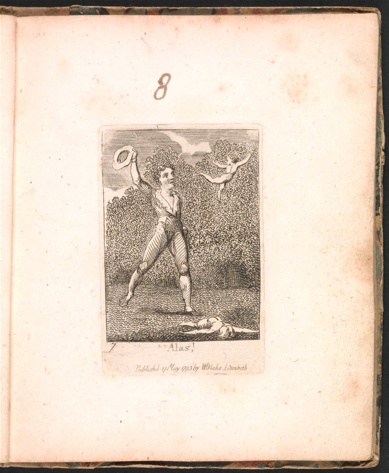 William Blake - For Children. The Gates of Paradise, Plate 9, Alas! - Google Art Project
