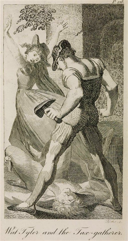 William Blake after Henry Fuseli Wat Tyler and the Tax-Gatherer 1797 published 1798 Tate Gallery