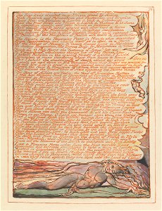 William Blake - Jerusalem, Plate 74, The Four Zoa's clouded rage.... - Google Art Project