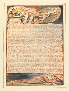 William Blake - Jerusalem, Plate 64, Of the Mundane Shell.... - Google Art Project