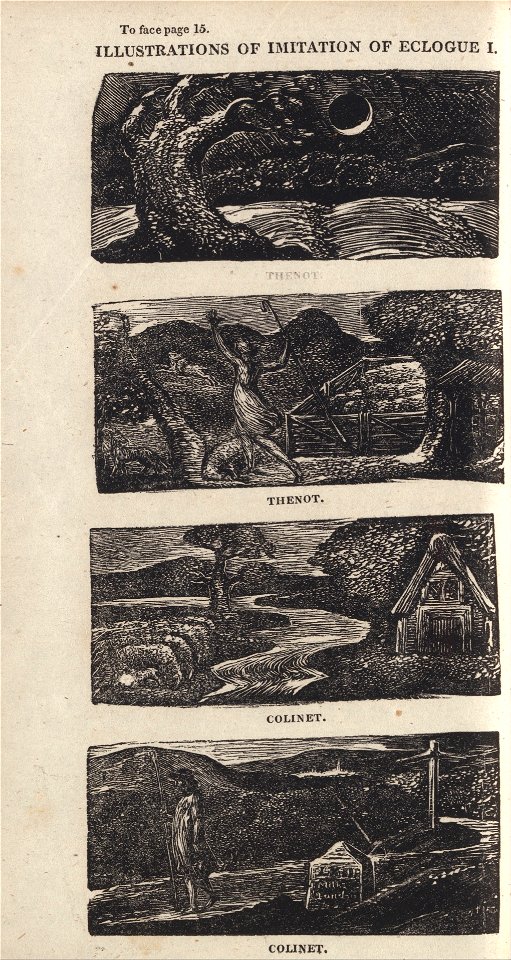William Blake - Illustrations of Imitation of Eclogue I, Page 15 - Google Art Project