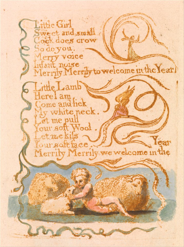 William Blake - Songs of Innocence, Plate 26, Spring (Bentley 23) - Google Art Project