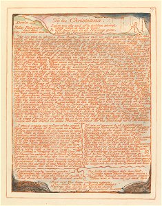 William Blake - Jerusalem, Plate 77, To the Christians.... - Google Art Project