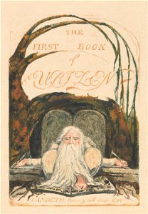 William Blake - The First Book of Urizen, Plate 1, The First Book of Urizen. (Bentley 1) - Google Art Project. Free illustration for personal and commercial use.