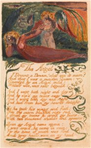 William Blake - Songs of Innocence and of Experience, Plate 40, The Angel (Bentley 41) - Google Art Project