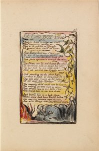 William Blake - Songs of Innocence and of Experience, Plate 46, A Little Boy Lost (Bentley 50) - Google Art Project