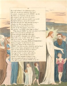 William Blake - Young's Night Thoughts, Page 87, Is Lost in Love! Thou Great Philanthropist - Google Art Project