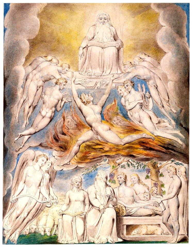 William Blake - Satan Before the Throne of God
