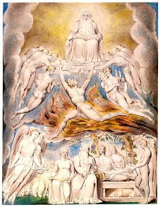 William Blake - Satan Before the Throne of God