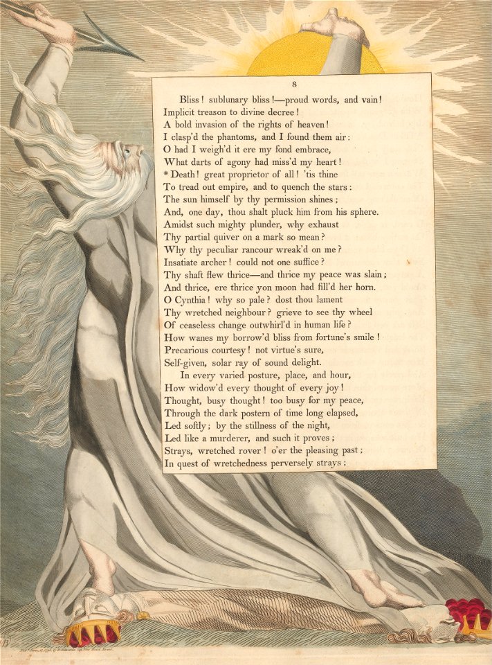 William Blake - Young's Night Thoughts, Page 8, Death! Great Proprietor of All! - Google Art Project
