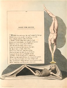 William Blake - Young's Night Thoughts, Page 19, Emblem of That Which Shall Awake the Dead - Google Art Project