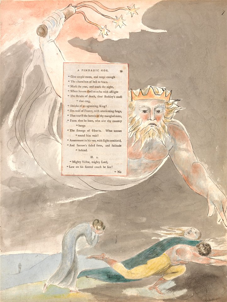 William Blake - The Poems of Thomas Gray, Design 59, The Bard. - Google Art Project