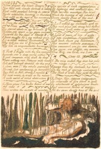 William Blake - The First Book of Urizen, Plate 4, Muster around the bleak desarts . . . . (Bentley 4) - Google Art Project