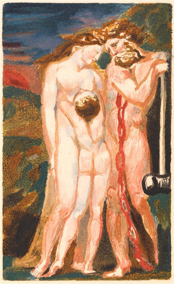 William Blake - The First Book of Urizen, Plate 18 (Bentley 21) - Google Art Project