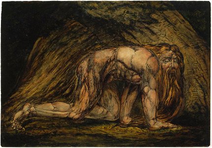 William Blake - Nebuchadnezzar (MFA Boston)