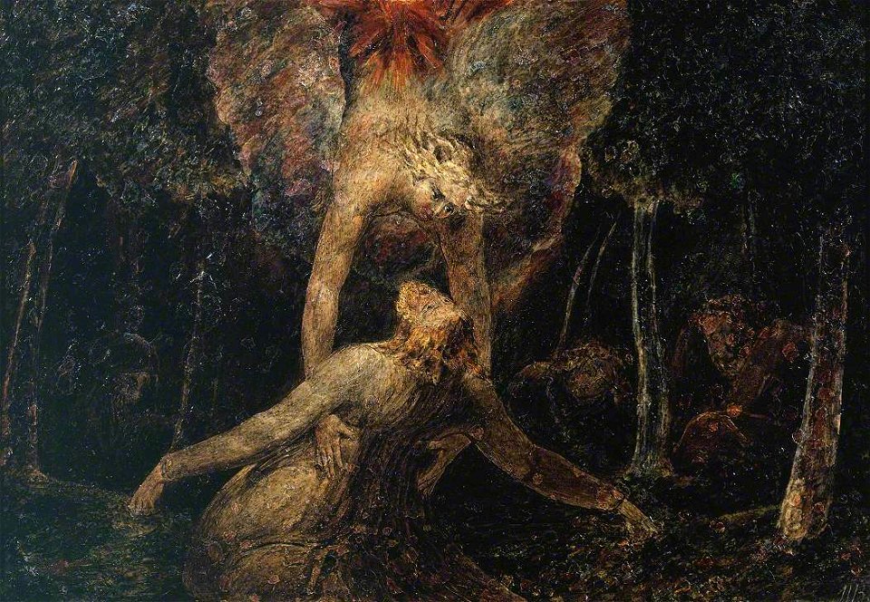 William Blake (1757-1827) - The Agony in the Garden - N05894 - National Gallery. Free illustration for personal and commercial use.