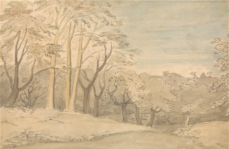 William Blake - A Woody Landscape - Google Art Project. Free illustration for personal and commercial use.