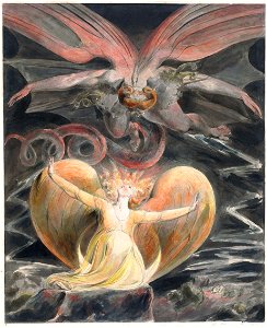William Blake - The Great Red Dragon and the Woman Clothed with the Sun - Google Art ProjectFXD