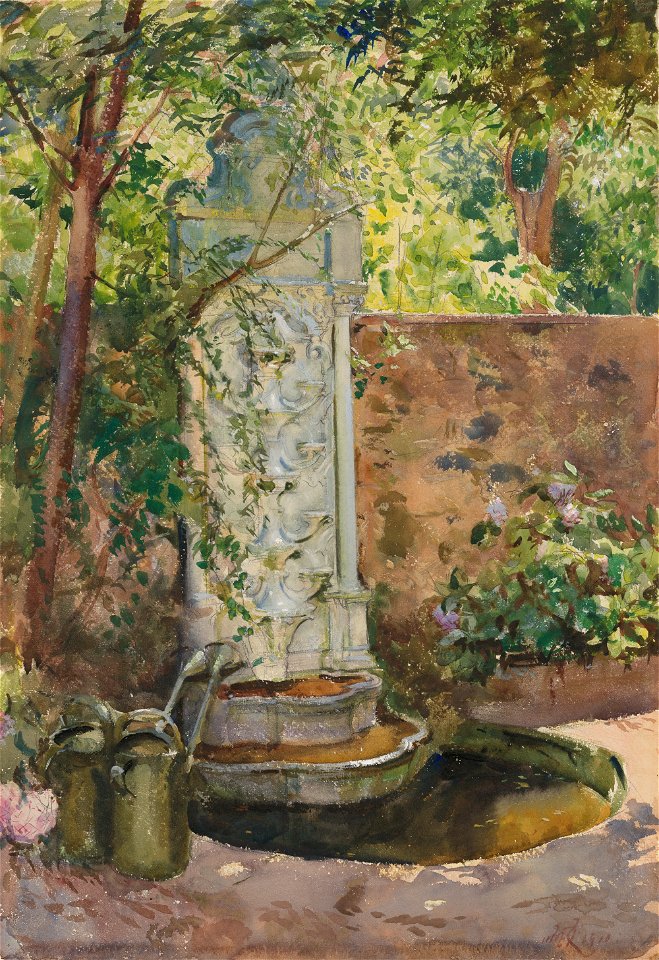 William Bruce Ellis Ranken - In a Turkish Garden - P11s10 - Isabella Stewart Gardner Museum