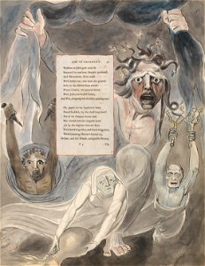 William Blake - The Poems of Thomas Gray, Design 39, Ode to Adversity. - Google Art Project