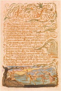 William Blake - Songs of Innocence, Plate 22, Nurse's Song (Bentley 38) - Google Art Project