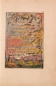 William Blake - Songs of Innocence and of Experience, Plate 13, Nurse's Song (Bentley 24) - Google Art Project