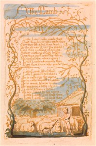 William Blake - Songs of Innocence, Plate 8, The Lamb (Bentley 8) - Google Art Project
