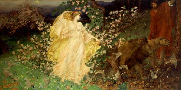 William Blake Richmond - Venus and Anchises - Google Art Project (cropped). Free illustration for personal and commercial use.