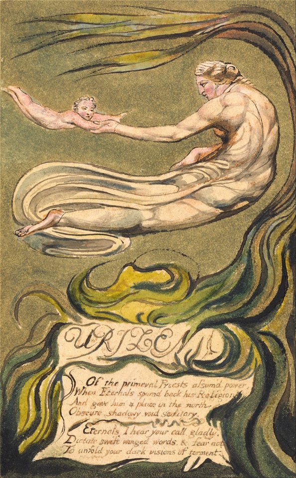 William Blake - The First Book of Urizen, Plate 2(b), Preludium (Bentley 2b) - Google Art Project