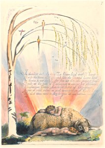 William Blake - America. A Prophecy, Plate 9, In Thunders Ends the Voice.... - Google Art Project