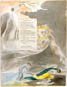 William Blake - The Poems of Thomas Gray, Design 59 The Bard 07