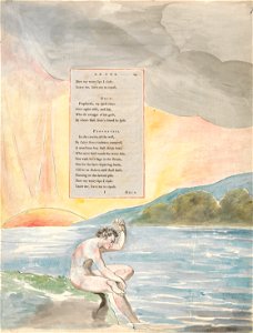 William Blake - The Poems of Thomas Gray, Design 83, The Descent of Odin. - Google Art Project