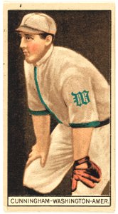 William Cunningham, Washington Nationals, baseball card portrait LCCN2008678399
