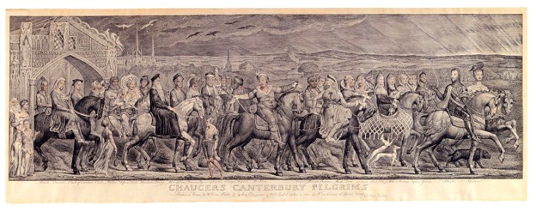 William Blake - Chaucer's Canterbury Pilgrims