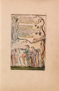 William Blake - Songs of Innocence and of Experience, Plate 6, The Ecchoing Green (Bentley 7) - Google Art Project. Free illustration for personal and commercial use.