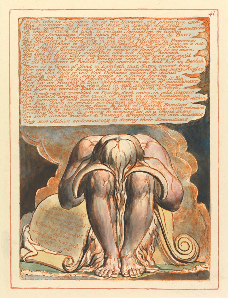 William Blake - Jerusalem, Plate 41, Bath who is Legions.... - Google Art Project