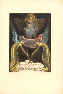 William Blake - Europe. A Prophecy, Plate 12, Albions Angel rose . . . .  (Bentley 14) - Google Art Project