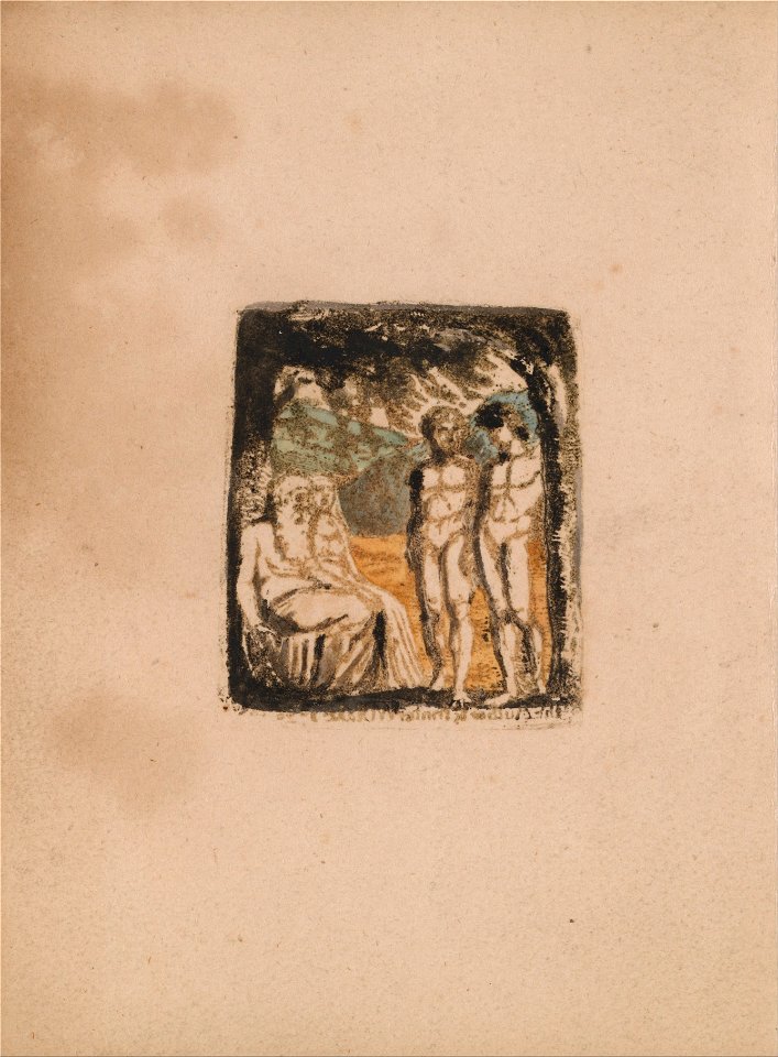William Blake - There Is No Natural Religion, Plate 1, Frontispiece (Bentley a1) - Google Art Project