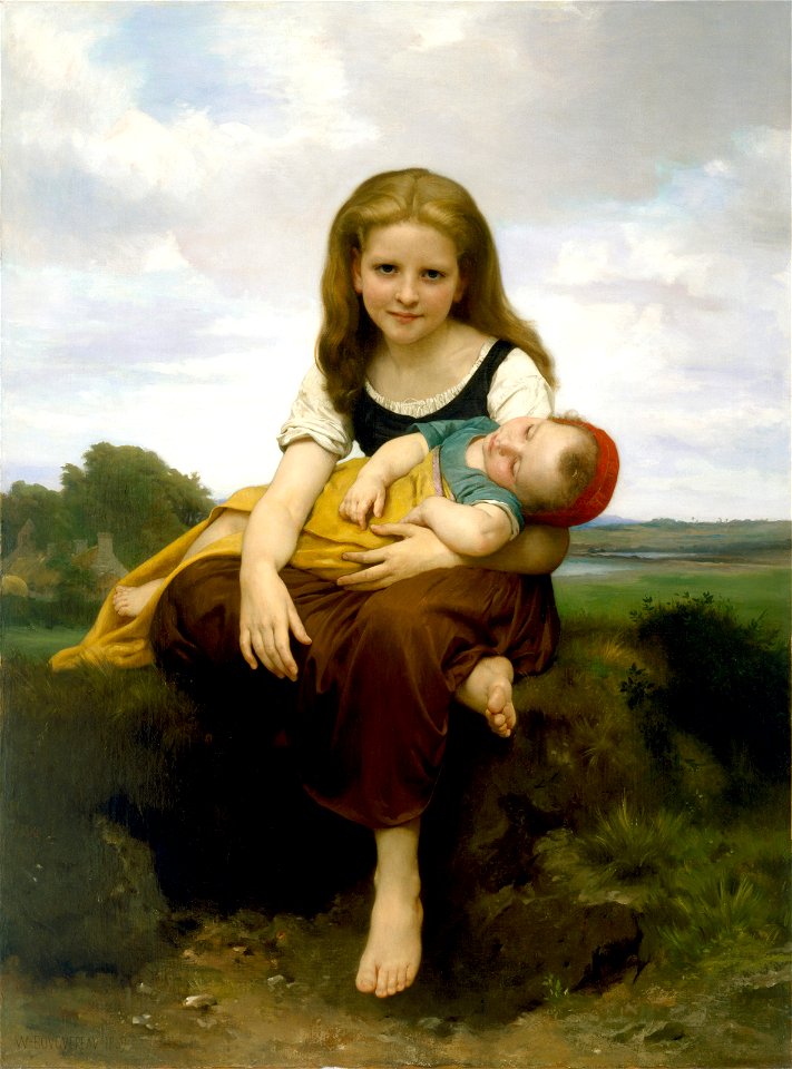 William Bouguereau - The Elder Sister - 92.163 - Museum of Fine Arts