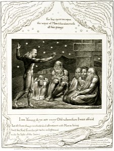 William Blake - The Speech of Elihu - Google Art Project. Free illustration for personal and commercial use.