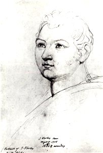 William Blake Portrait of John Varley c1818 280x192mm London Nat Portrait Gallery-contrast