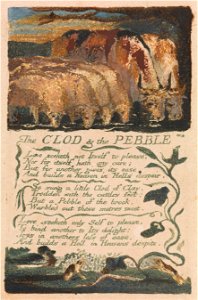 William Blake - Songs of Innocence and of Experience, Plate 36, The Clod & the Pebble (Bentley 32) - Google Art Project