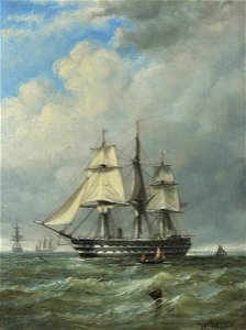 William Adolphus Knell (1802-1875) - HMS 'Revenge' - BHC3583 - Royal Museums Greenwich