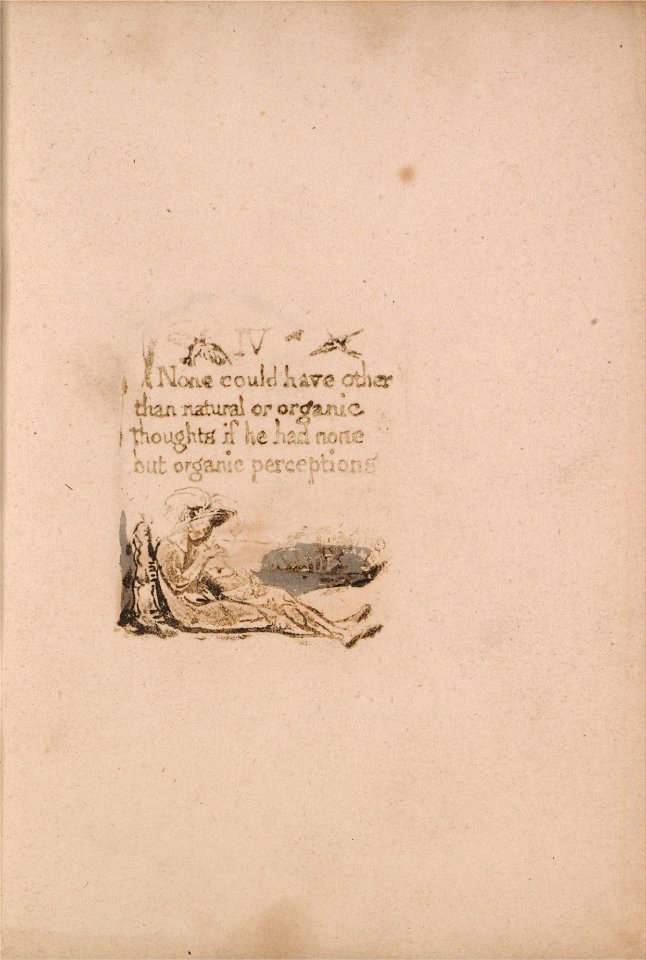 William Blake - There Is No Natural Religion, Plate 6, IV None could have . . . . (Bentley a7) - Google Art Project